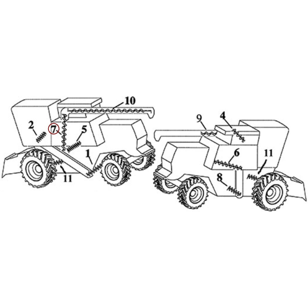 AH123929 New Vertical Unloading Auger Fits John Deere Fits JD Combine 6620 6622