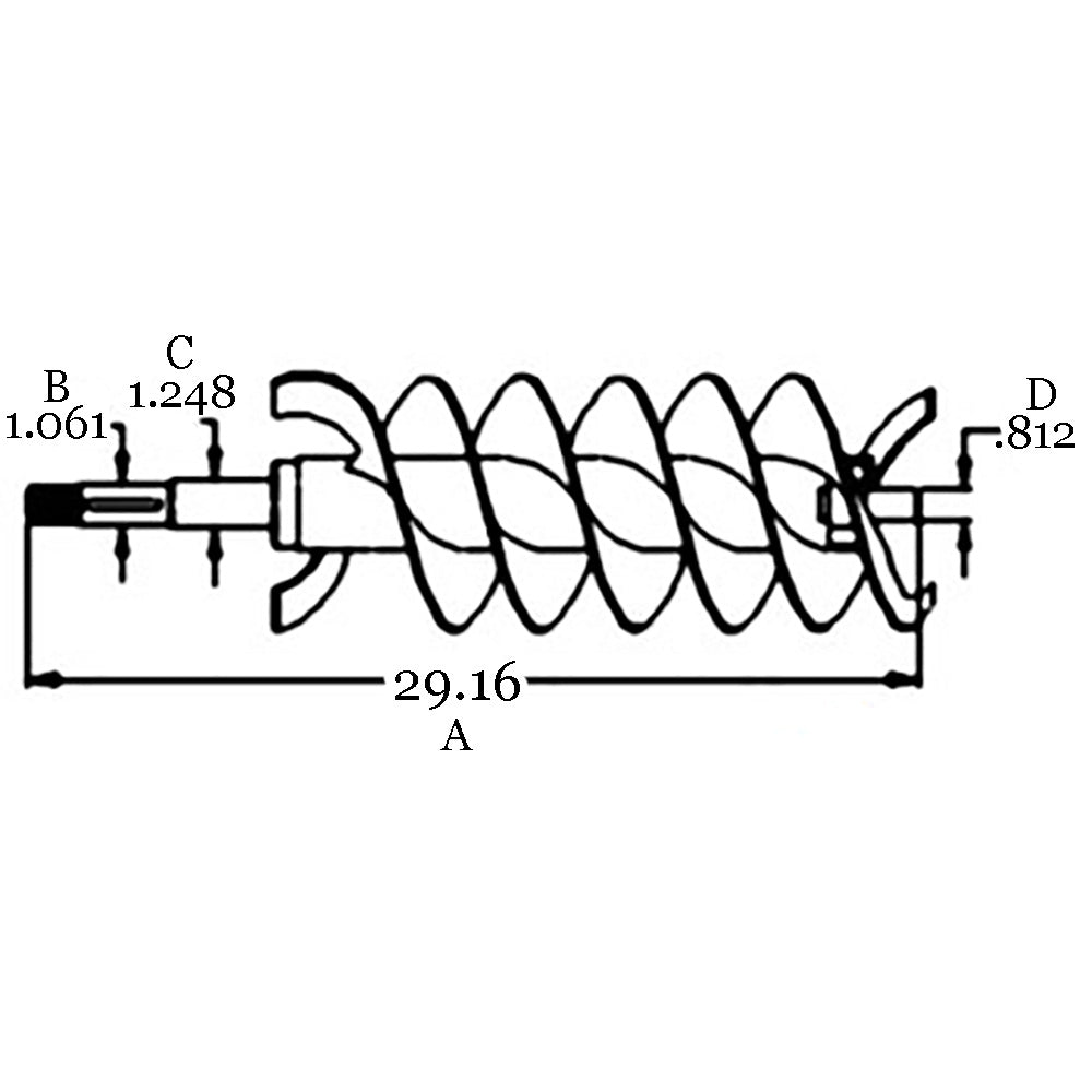 WN-AH146214-PEX Auger, Loading Fits John Deere 9500 9510 9400 CTS 9410 9510SH