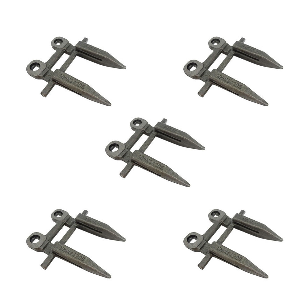 Qty 5: Grain Head Cutter Bar Double Guard Fits John Deere Replaces BU235