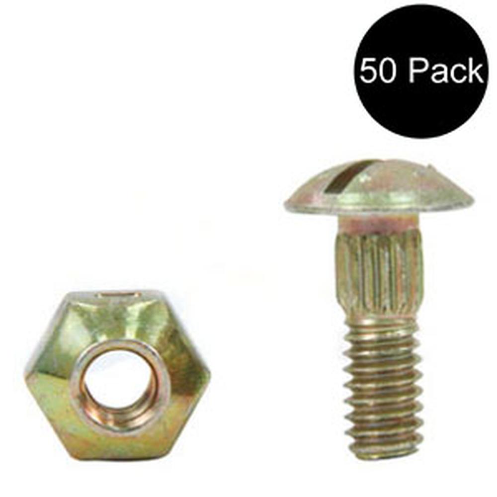 QTY 50: Grain Head Cutter Bar Knife Section Nuts and Bolts Fits John Deere
