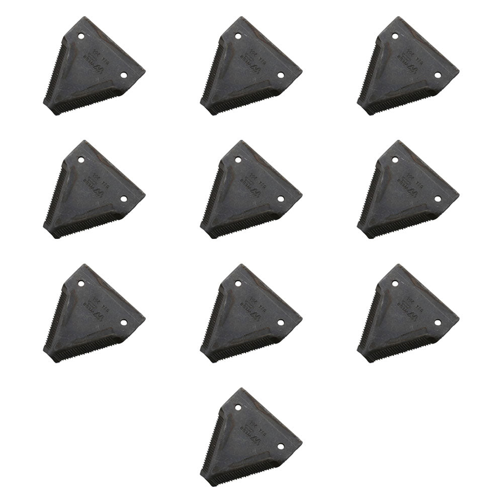 Sickle Section Shape 2 TS XH Black Anvil 10 Pack Fits Case IH 8830 8840 9622744