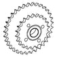 71195201 Combine Separator Raddle Sprocket for Gleaner L2 L3 MH2 MH3 M2 M3