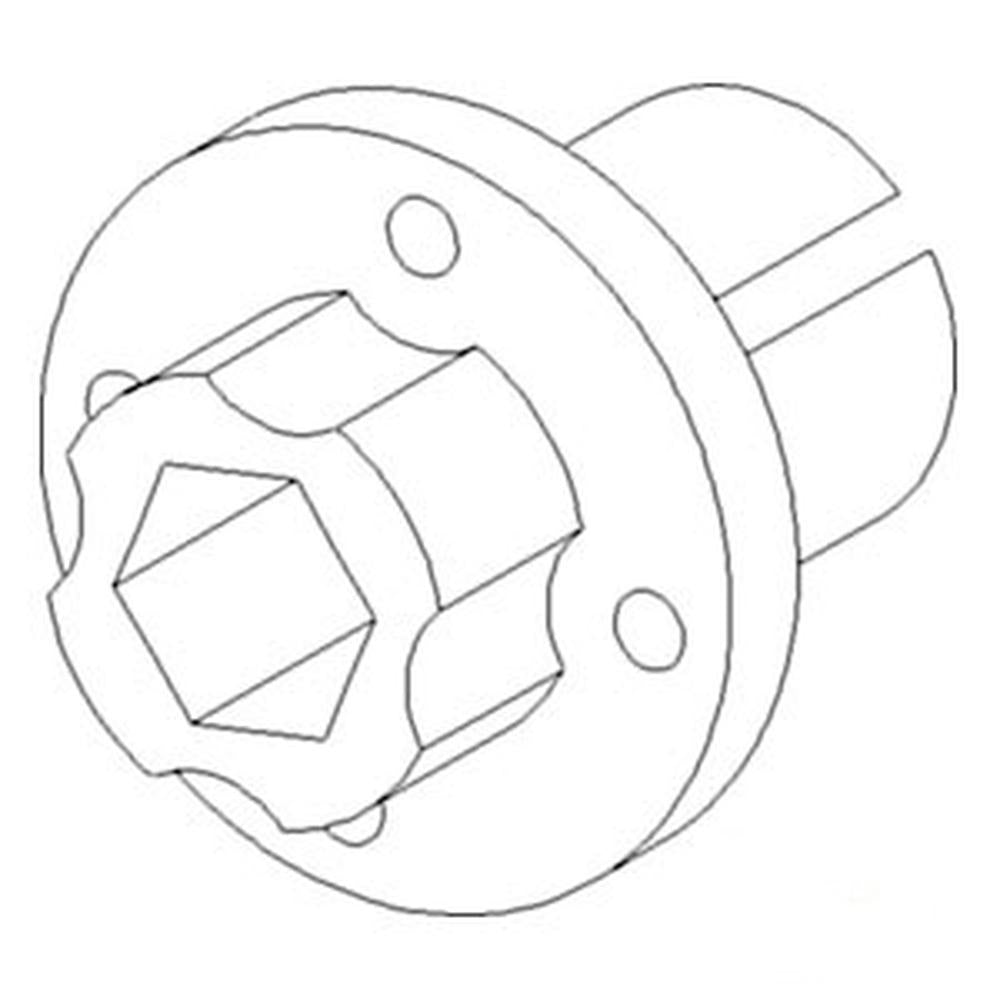 WN-1319402C1-PEX Beater, Discharge, Hub Fits International/CaseIH 1420 1440 1460