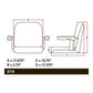 Complete Seat w/ Flip-up Arms Fits Allis Chalmers 7010 7030 7050 8010 CS140-1V