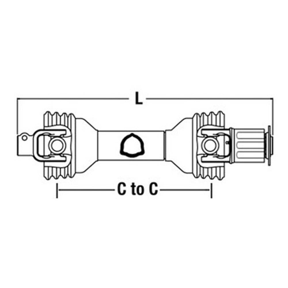 Hay Tedder PTO Driveline Claas Fits New Holland 158 162 163 169 254 255