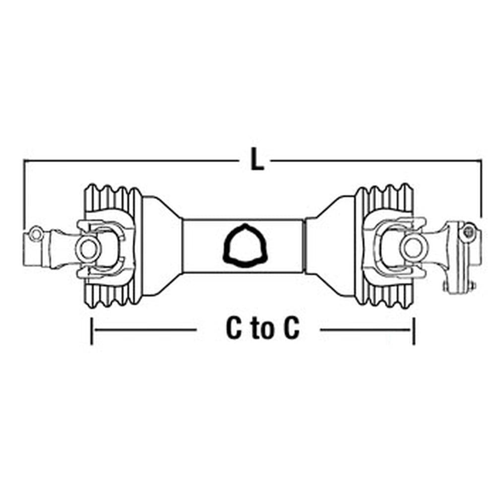 PTO Shaft with Slip Clutch fits Bush Hog Cutters 50034235