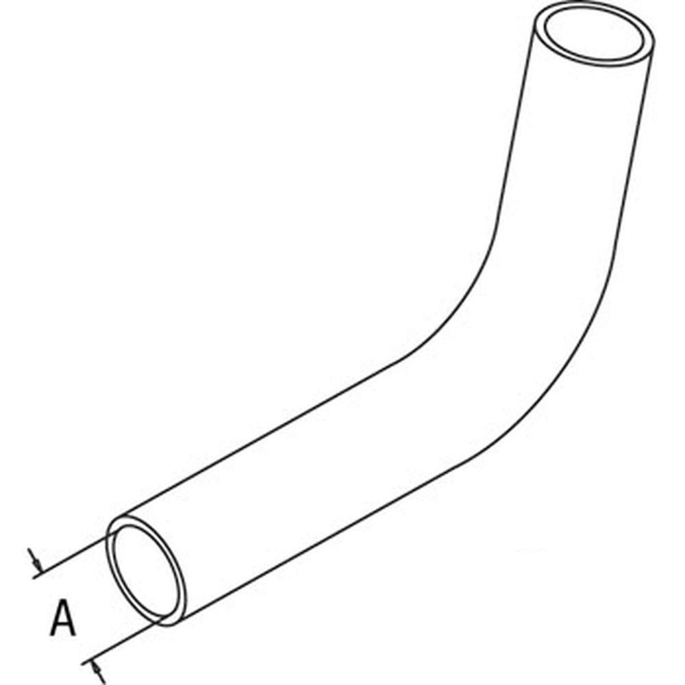 Radiator Hose - Upper D124950 Fits Case 1840 1845C