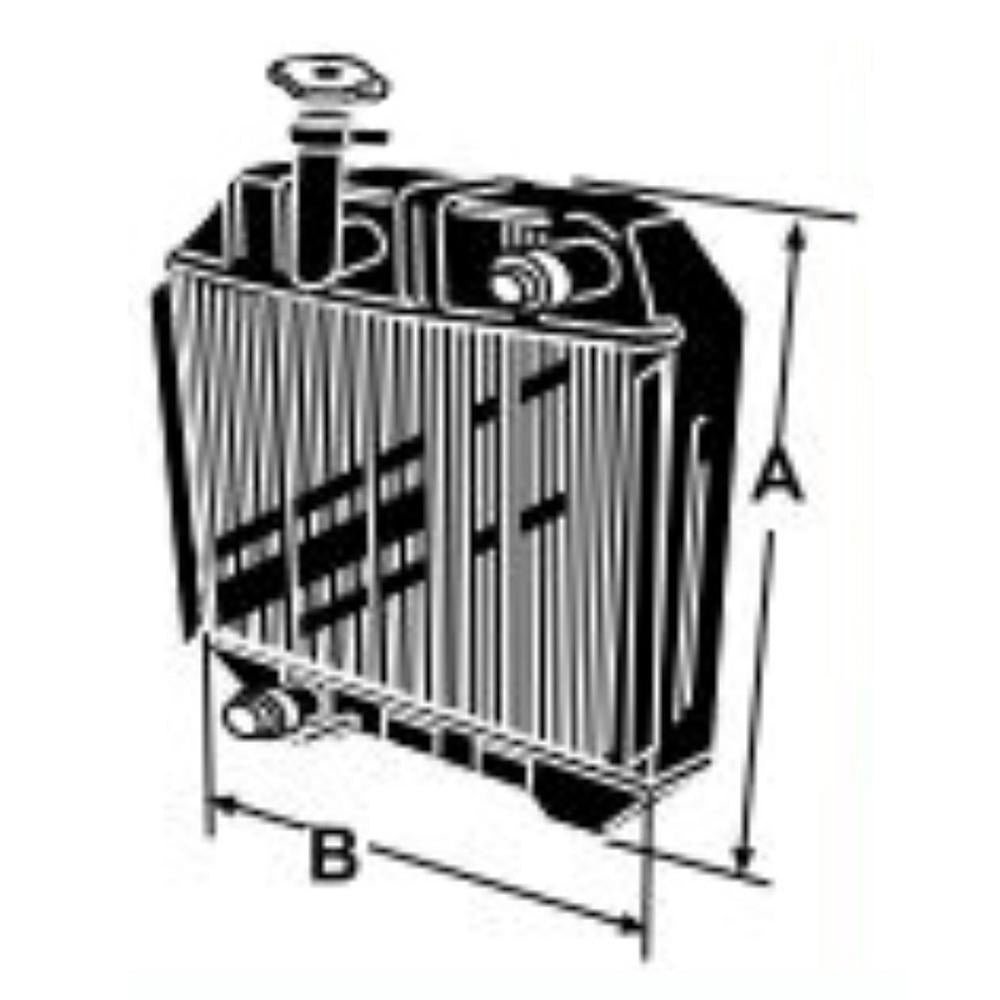 S.67246 Radiator - Fits Satoh Models Bison, S650G, S650G Bison