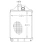 1876606M4 Radiator Fits Massey Ferguson MF261