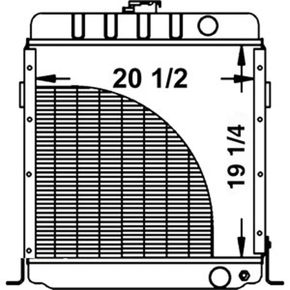 A171080 Radiator Fits Case 480ELL 586E 585E 480E 580SE 584E 480F 480FLL
