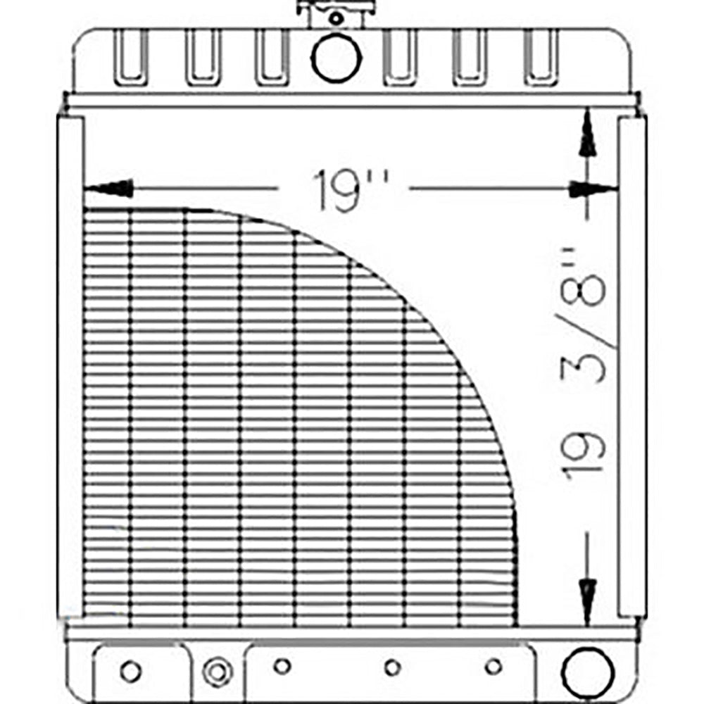 375921 Universal Wollard Airport Tug Radiator fits Several Models