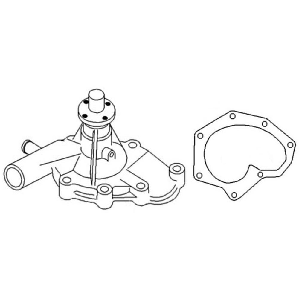 72099891 Water Pump with Gasket Fits Allis Chalmers Tractor 6140 with 3 Cyl Eng