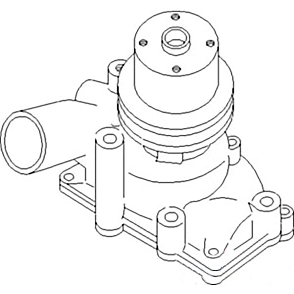 157400AS Water Pump w Pulley Fits Mpl Moline Oliver Tractor 1600 1650 1655