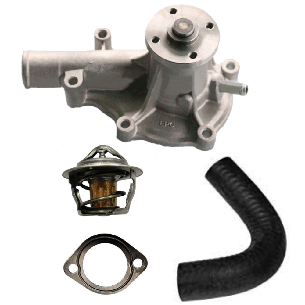 Water Pump w/ Return Hose & Thermostat Fits Kubota Replaces 15313-73270