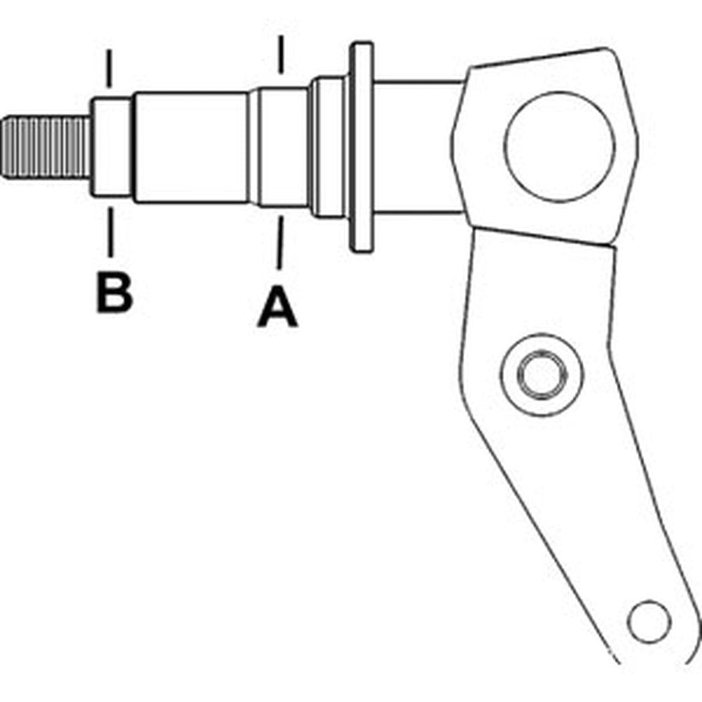 A-D125863 Spindle (LH) Fits Case-IH