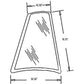 Cab Glass Rear Quarter RH Fits Case IH 570LXT 580L 580M 580 Super L 580 Super M