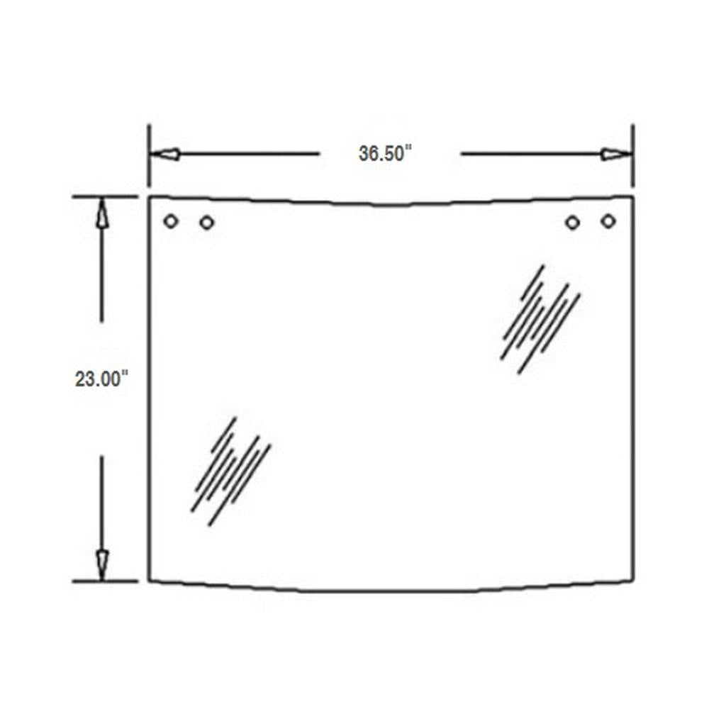 Rear Window Glass D129967 Fits Case IH 570LXT 570MXT 580K 580L 580SK 580SL