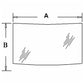 Cab Glass - Rear Lower Fits Case 590 590 Super L 580 Super L 580L 580K 580SK