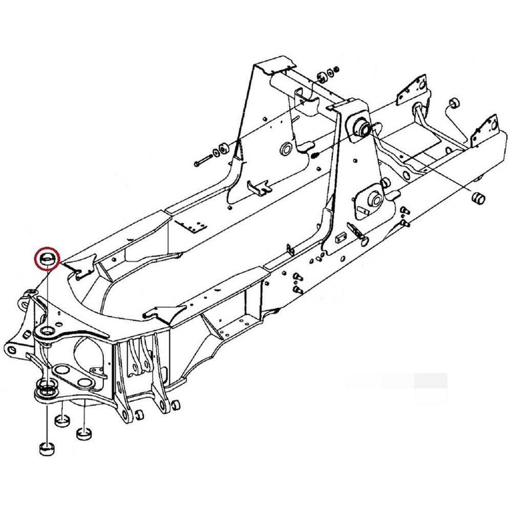 D151069 Upper Backhoe Frame Bushing Fits Case 580L 580SL 580M 580SM