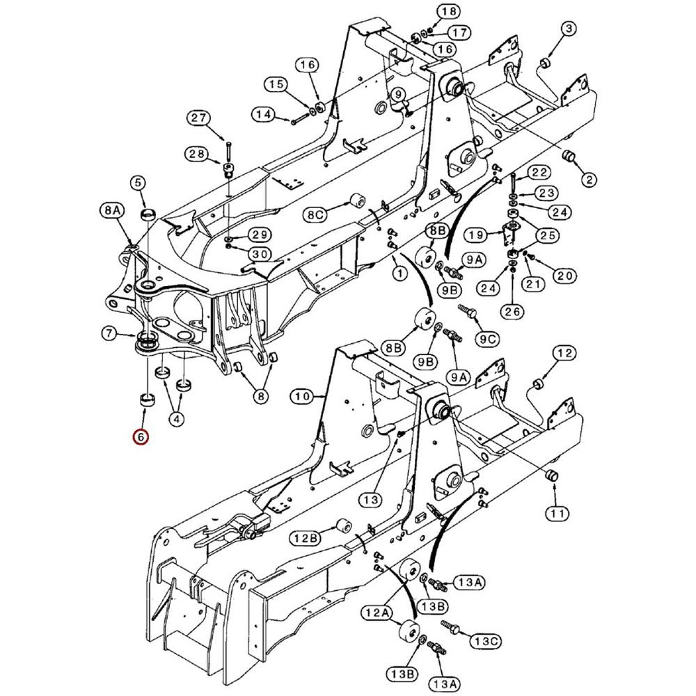 Lower Swing Tower Bushing Fits Case 580L 580M 580 Super L 580 Super M D151070