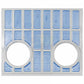 Front Grille with Inset Headlights Fits Ford/New Holland Replaces 81824198
