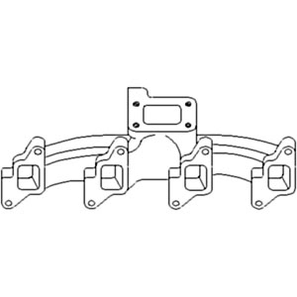 18" Long Manifold D1NN9430A Fits Ford New Holland 7000 7100 7200 750 7500