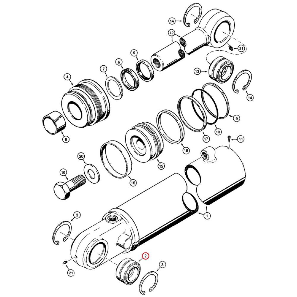 D23601 Bushing, Self Aligning - Fits Case 1150B, 1150C, 1150D, 1150E