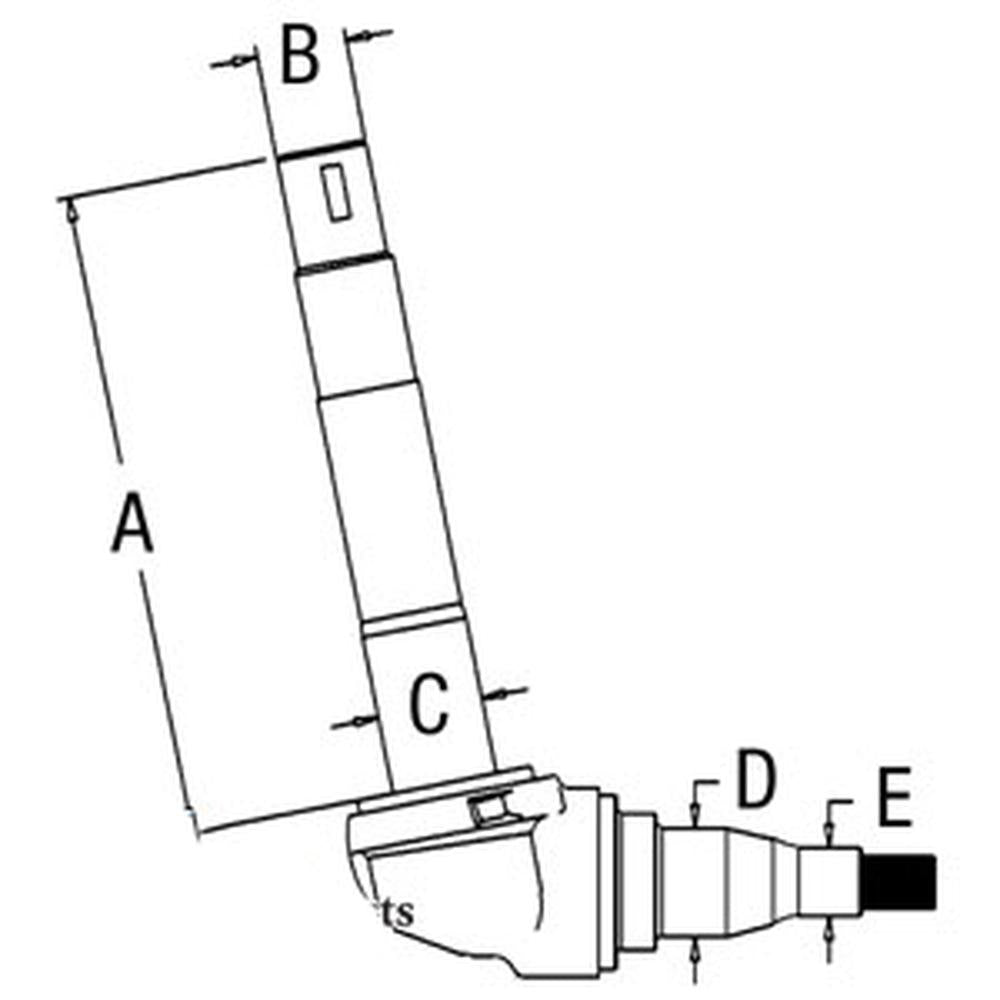 D2NN3105C Spindle, Right Hand Fits Ford 5000 5100 5600 6600 7000 7100 7600 Tract