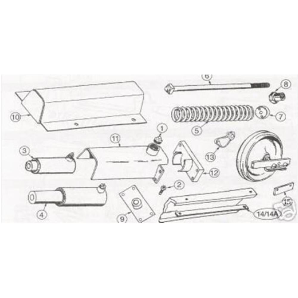 D42202 Track Adjuster Assembly Fits Case 310, 350