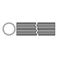 D442720 3 ft Long 20 Spline 1-11/16" Splined Shaft 35 44 55 Domestic Series