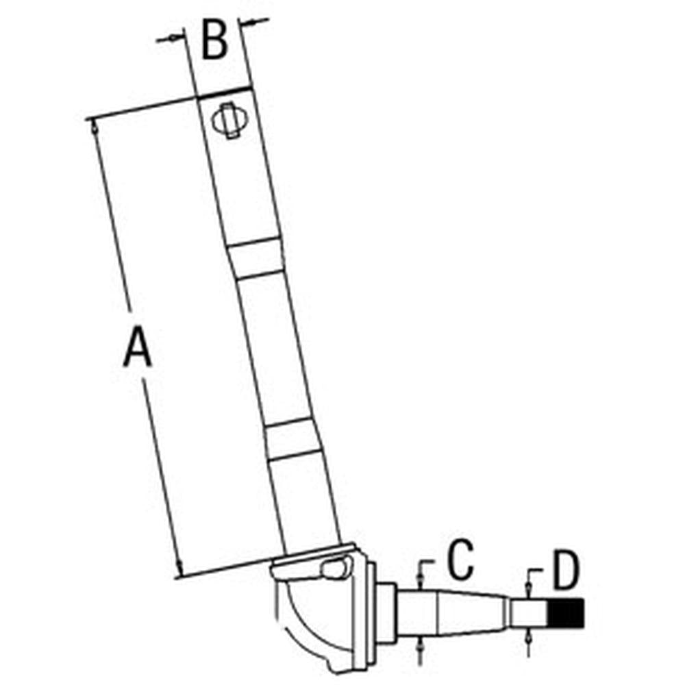 D4NN3105A Spindle R/H Fits Ford Tractors 4600-4610