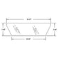 Glass D5NN9442014B Fits Ford New Holland 6600C 6610 6610O 6700 6710 6810 7410