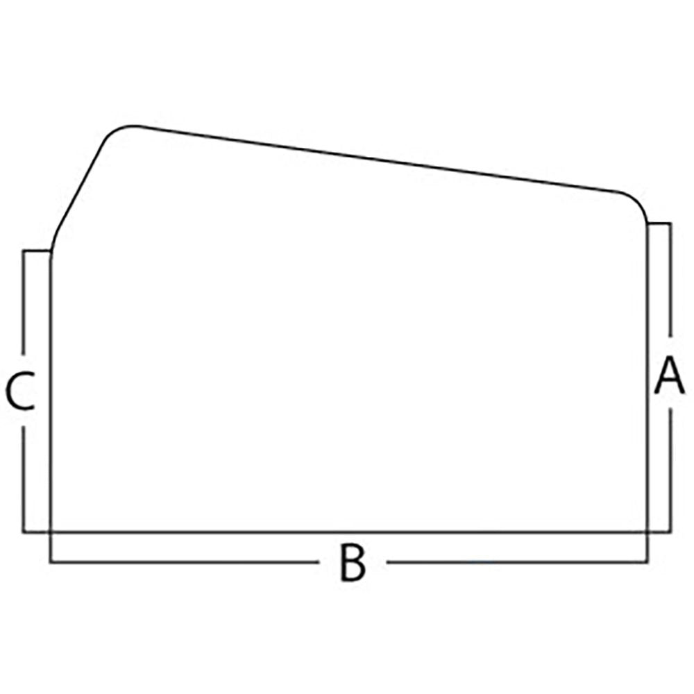 Glass D6NN9442006F Fits Ford New Holland 9700 Tw10 TW15 Tw20 Tw25 Tw30 Tw35 TW5