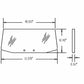 D6NN94420N11A New Rear Lower Glass Fits Ford/New Holland 5110 5600 5610++