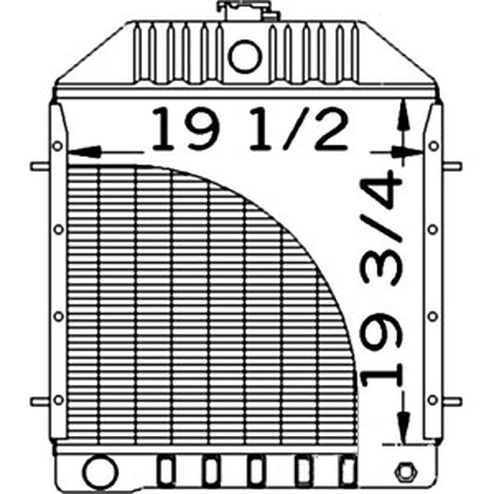 D81055 Radiator Fits Case 580B 585 586 1845 584 1845B 480D 1845S 480LL