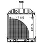 219860 Radiator - - 17 3/4 x 18 1/4 x 2 Fits Ford/New Holland