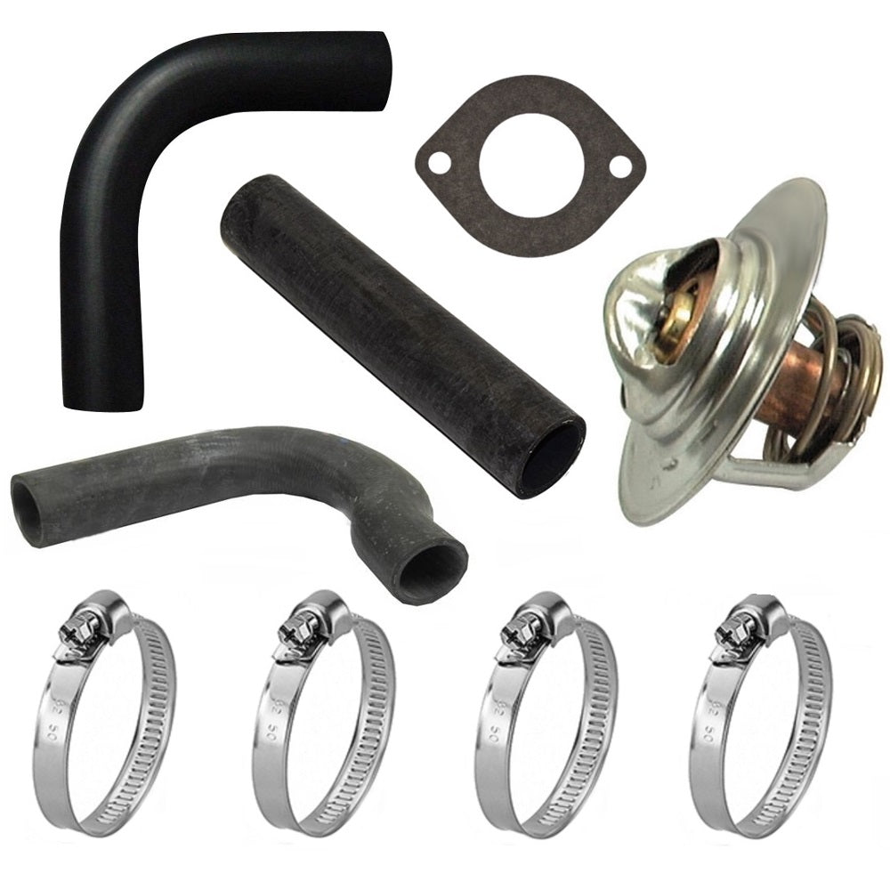 214-1436 Rad. Hose Kit w/ Clamps, Thermostat & Gaskets Fits International