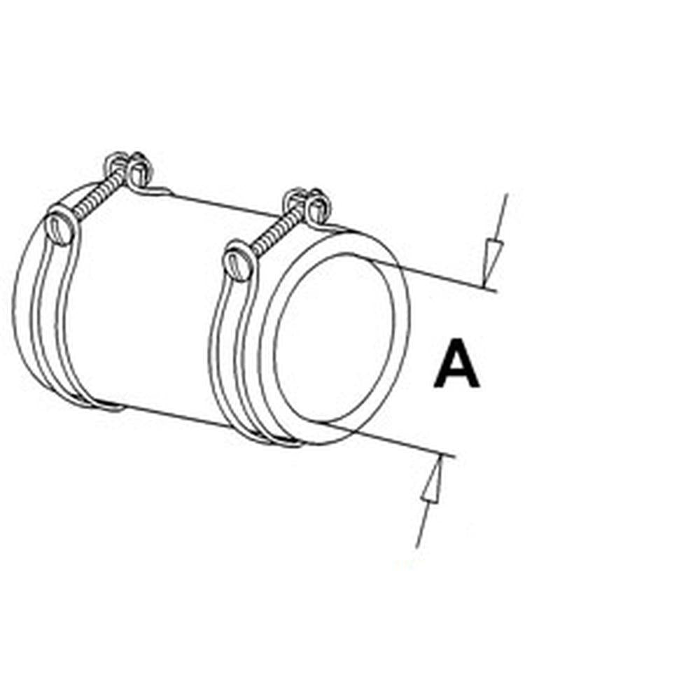 Lower Radiator Hose with Clamps Fits Ford New Holland Models D8NN8B274AB