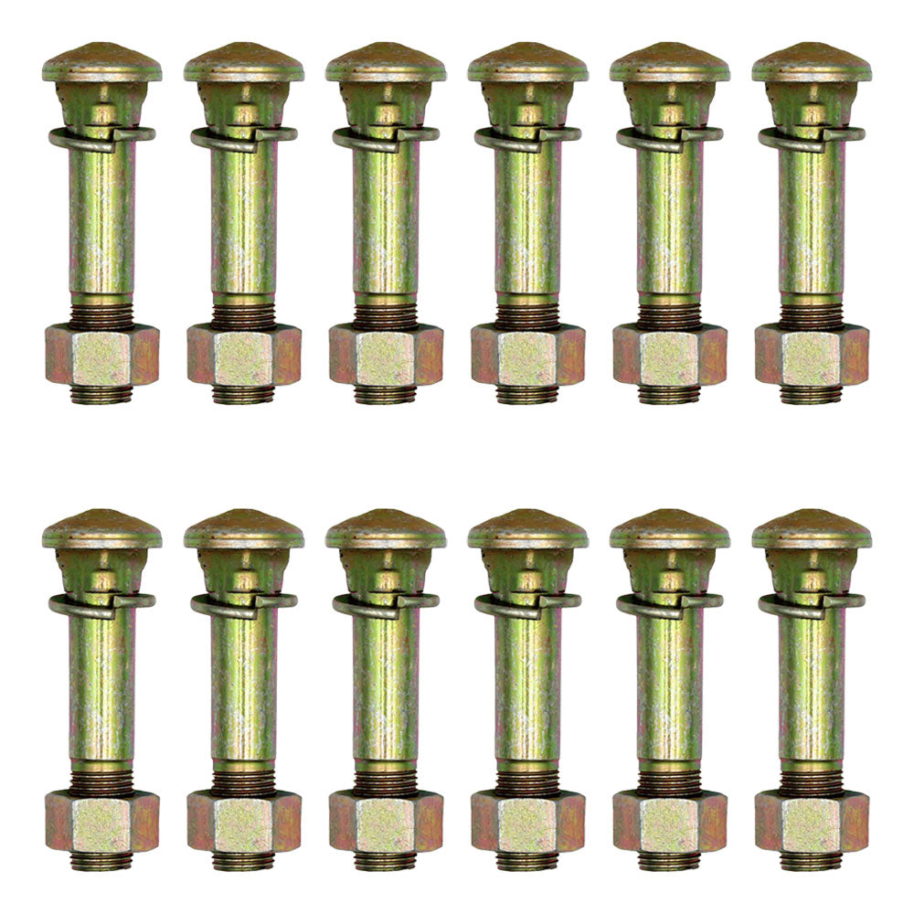 Qty 12: Wheel Stud w/ Washer & Nut  Fits Massey Ferguson Replaces 377749X1