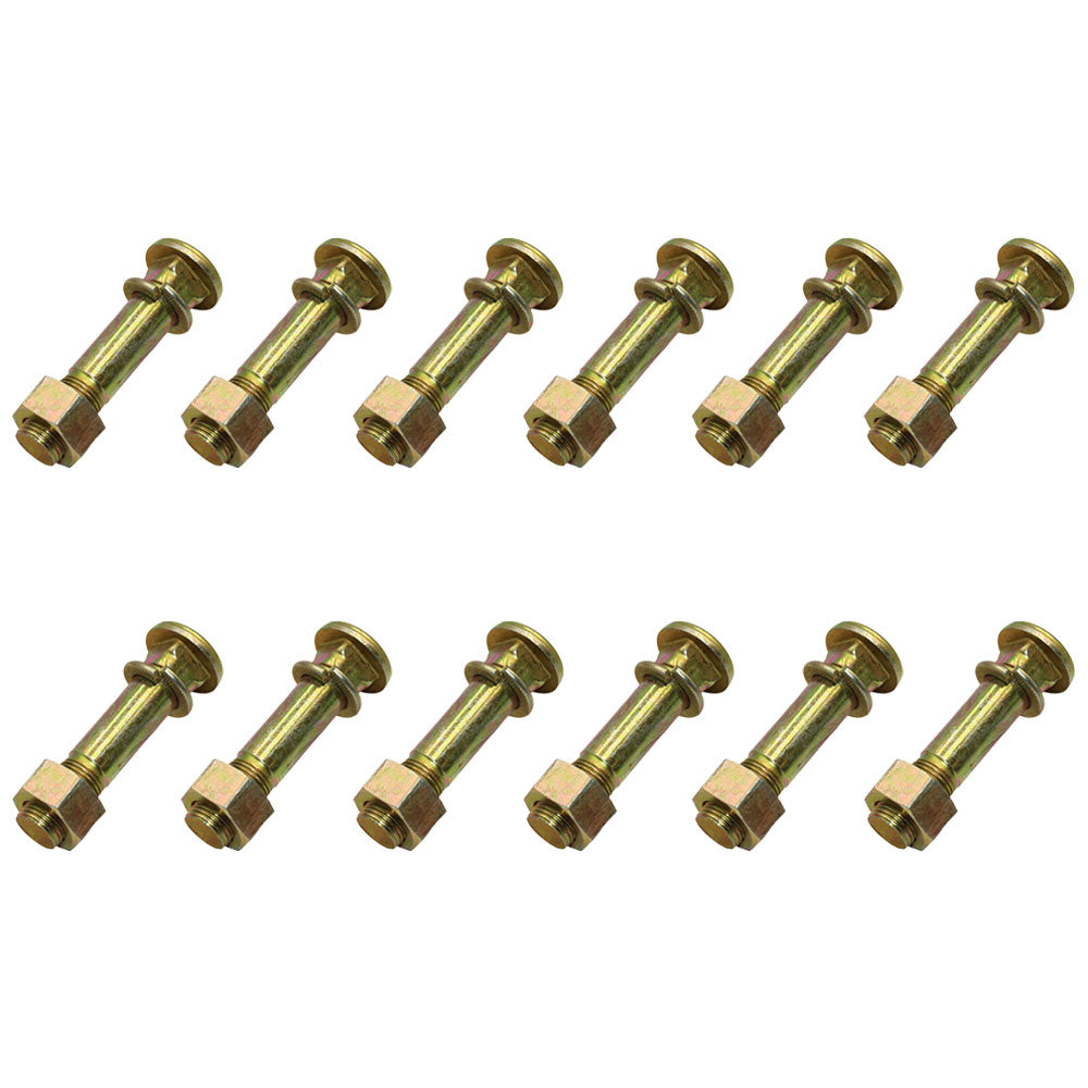 Qty 12: Wheel Stud w/ Washer & Nut  Fits Massey Ferguson Replaces 377749X1