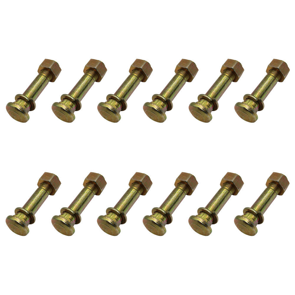 Qty 12: Wheel Stud w/ Washer & Nut  Fits David Brown Replaces 370938S36