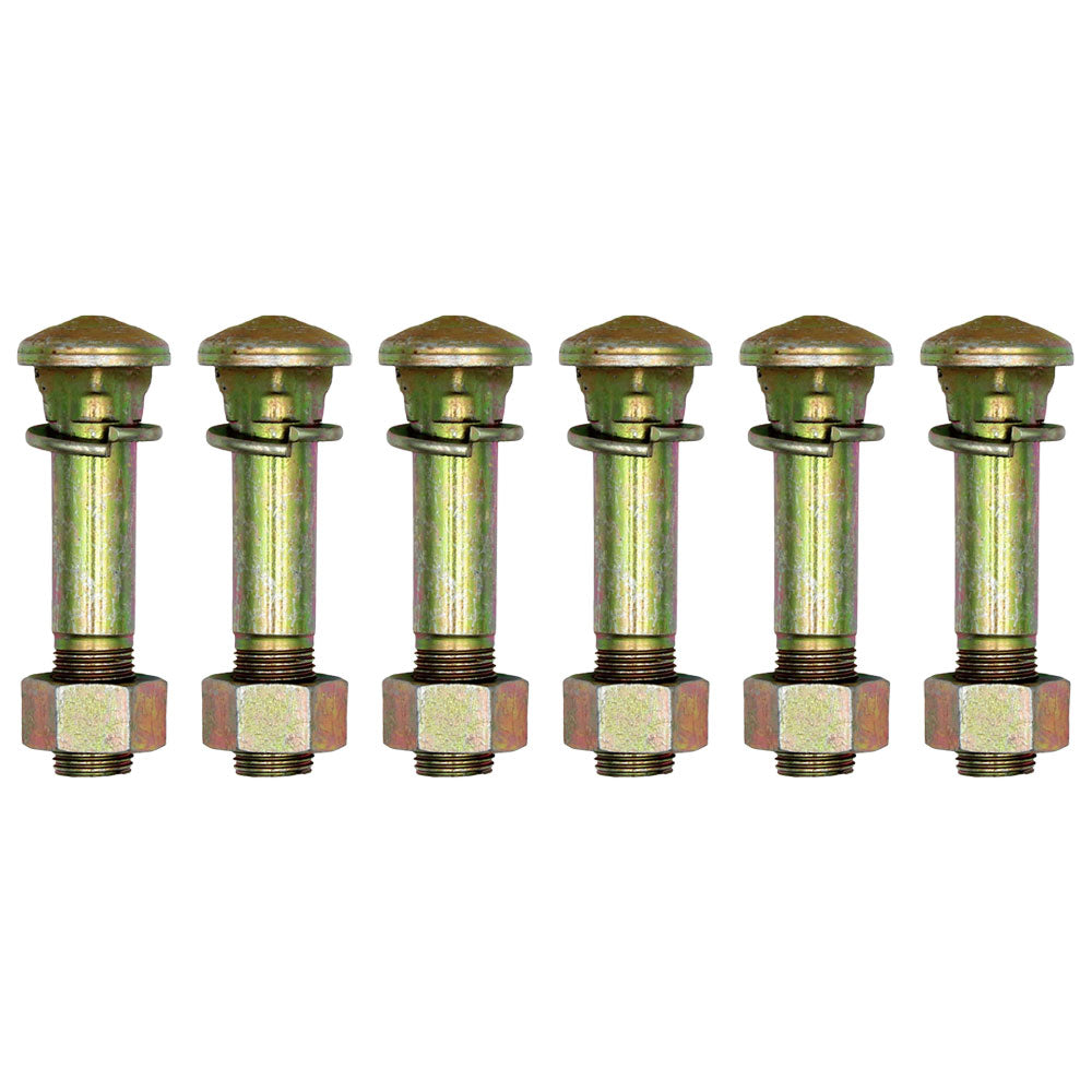Qty 6: Wheel Stud w/ Washer & Nut Fits Massey Ferguson Replaces 377749X1