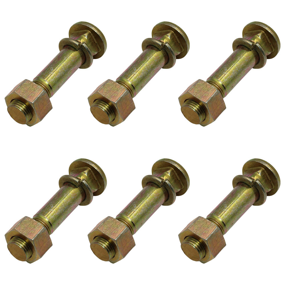 Qty 6: Wheel Stud w/ Washer & Nut Fits David Brown Replaces 370938S36