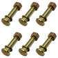 Qty 6: Wheel Stud w/ Washer & Nut Fits White Replaces D9NN1N012CA