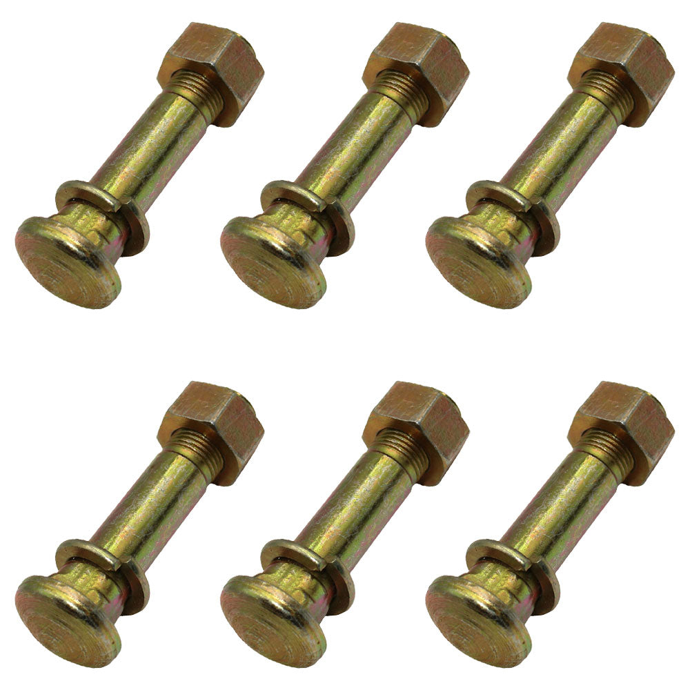 Qty 6: Wheel Stud w/ Washer & Nut Fits Massey Ferguson Replaces 377749X1
