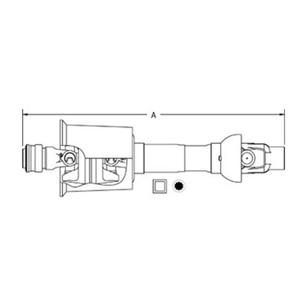 Driveline Shaft Fits John Deere Round Baler 466 566 Heston Fits Case