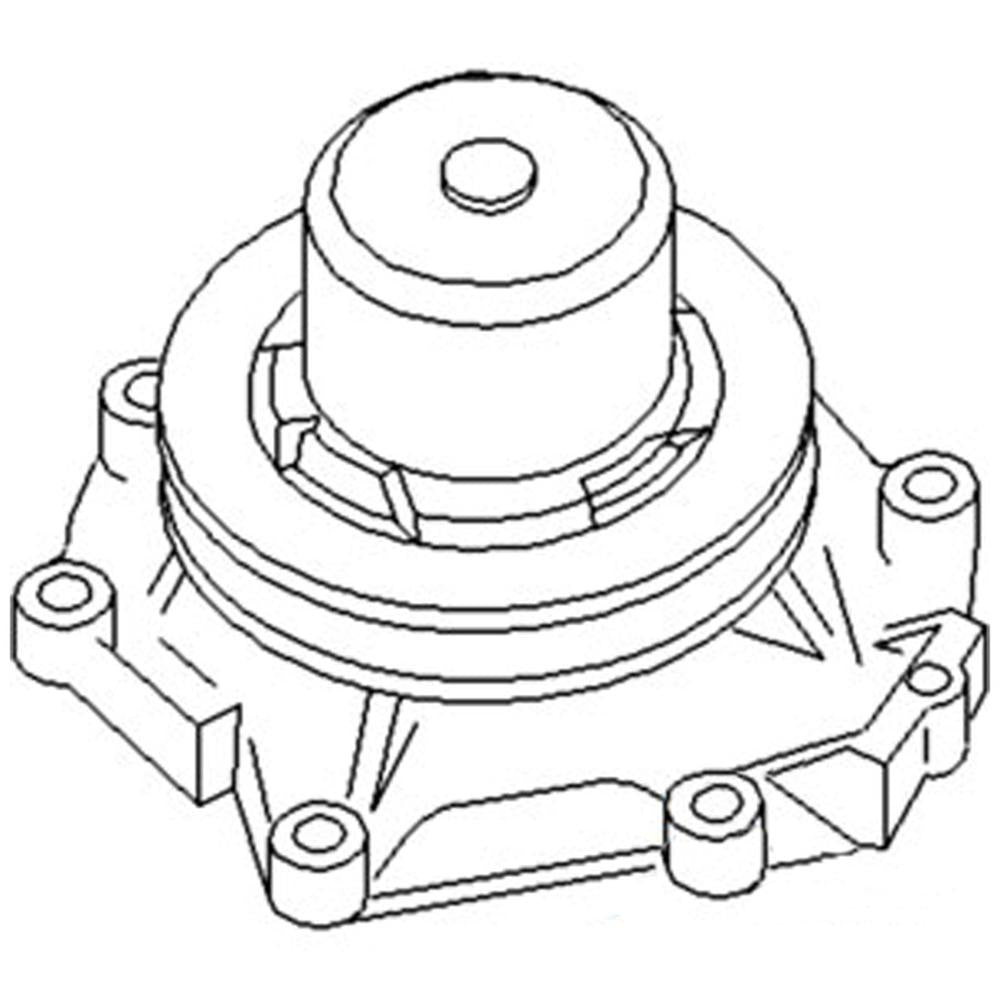 WN-DHPN8A513B-PEX Pump, Water Fits Ford/New Holland A64 -8/31/1976 8000 820