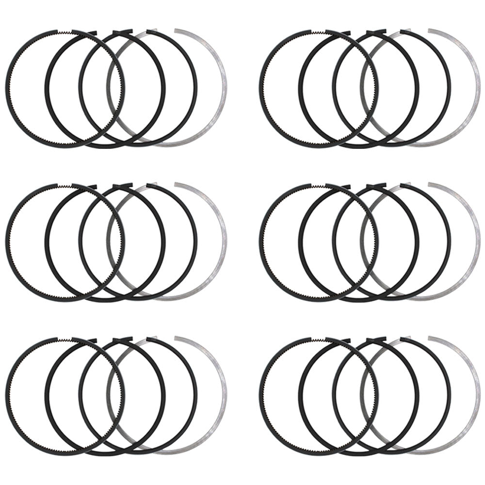 Qty 6: Piston Ring Set (.030) Fits Ford/New Holland Replaces 3917469