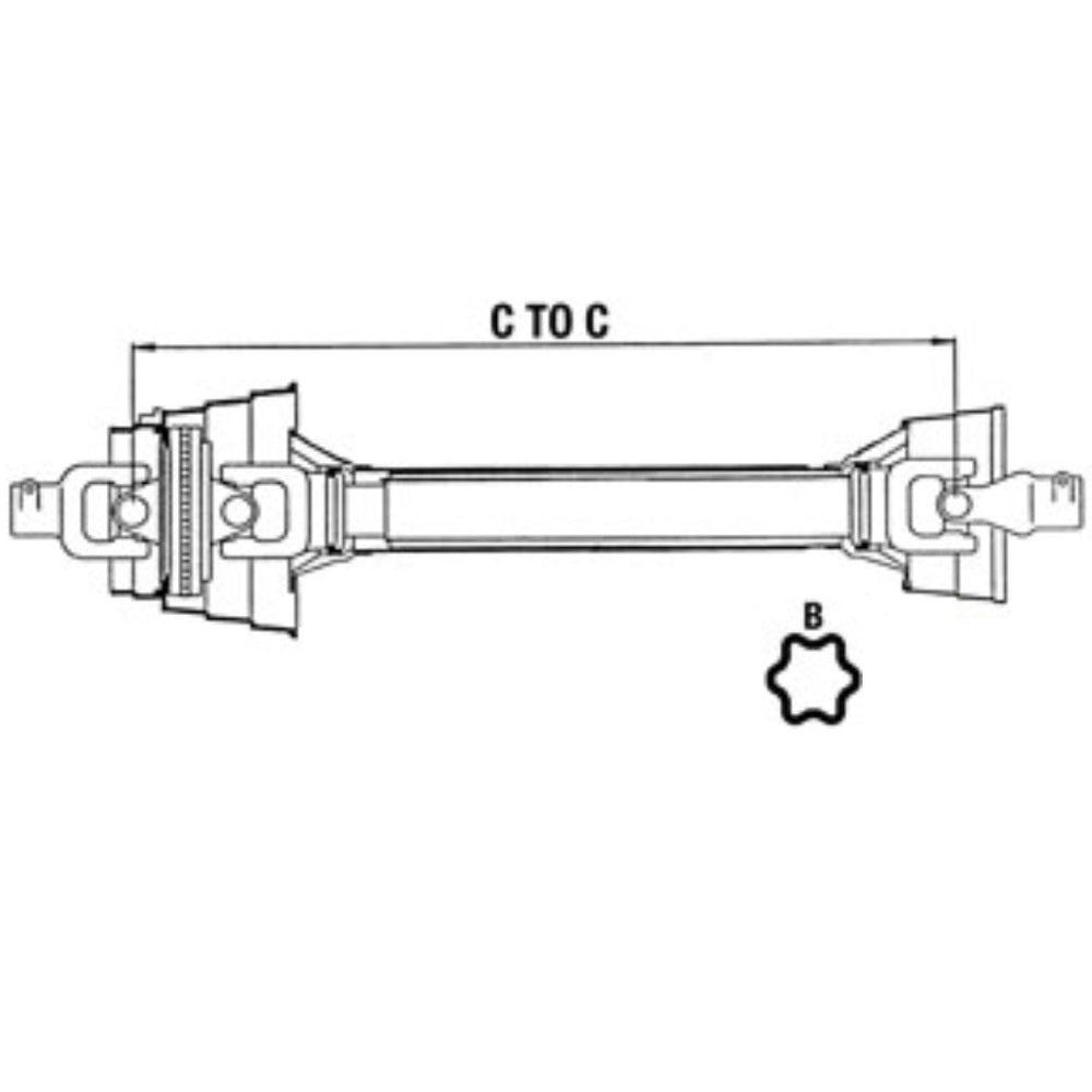 ROTARY CUTTER CV PTO DRIVELINE for Bush Hog 2615 3615 2620 3610 3615 Large 1000