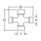 Cross & Bearing Kit Fits Massey Ferguson Replaces 350000